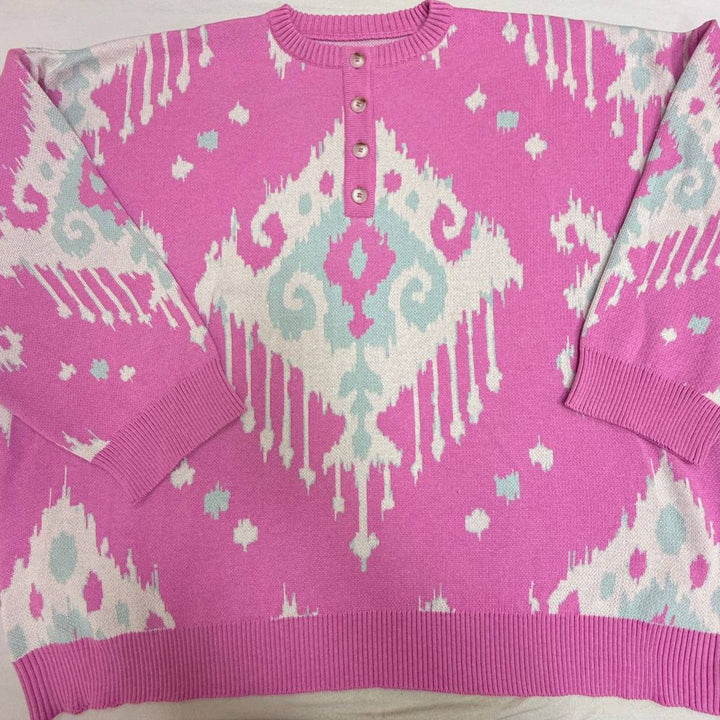 Damen Strickpullover mit innovativem Muster Drune