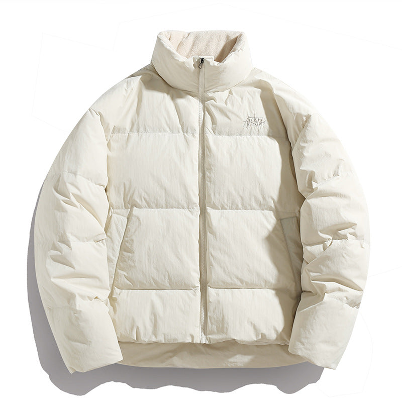 Damen Kurz geschnittene Daunenoptik‑Steppjacke mit hohem Stehkragen und Fleecefutter Drune