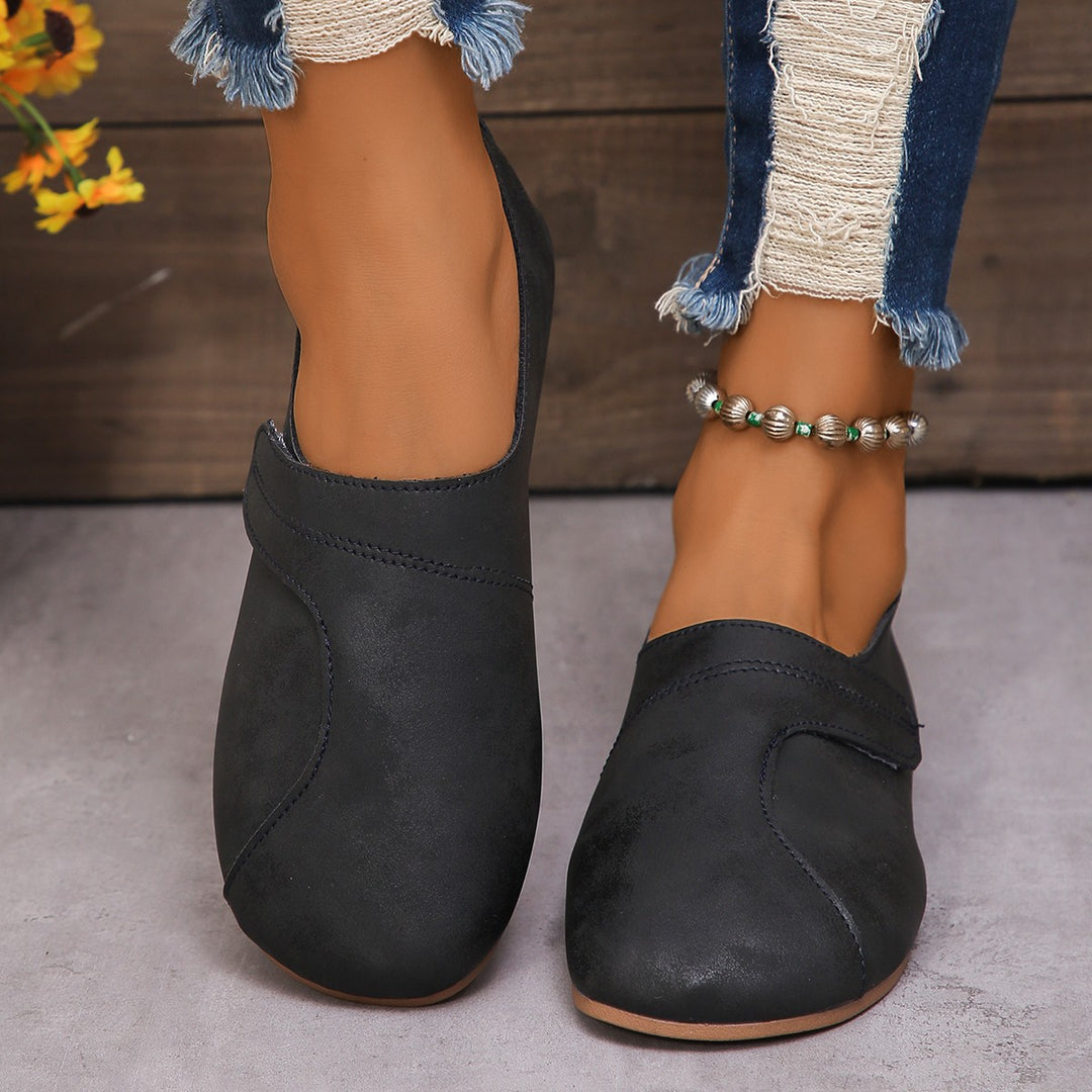 Damen nan casual Komfort-Slipper mit ergonomischer Polstersohle und weichem Microvelours-Obermaterial Drune