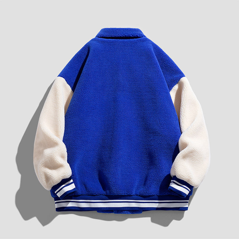 Unisex modische Collegejacke mit gesticktem Logo Drune