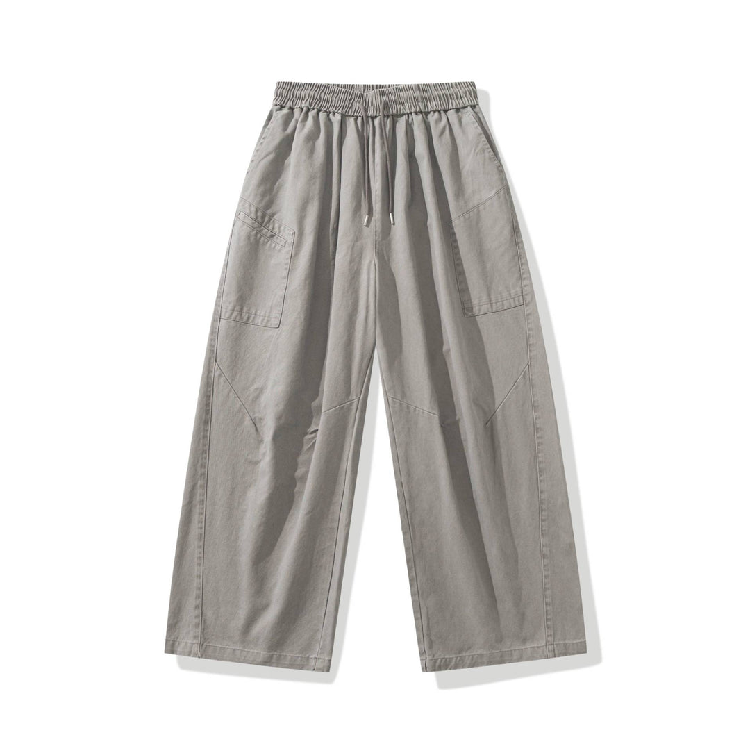 Damen weite Cargo-Hose mit elastischem Bund und Tunnelzug Drune