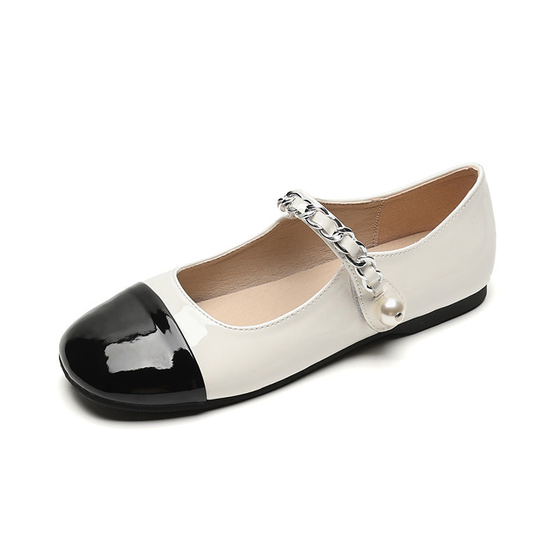 Damen Mary Jane Ballerinas mit elegantem Ketten-Design und komfortabler Innensohle Drune