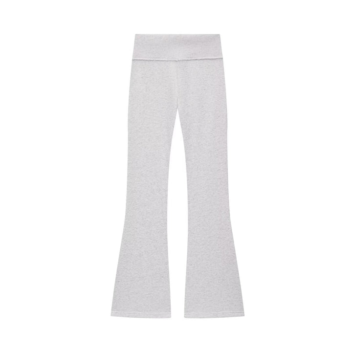 Damen 600+ hochtaillierte ausgestellte Jersey‑Hose mit Stretchbund Drune