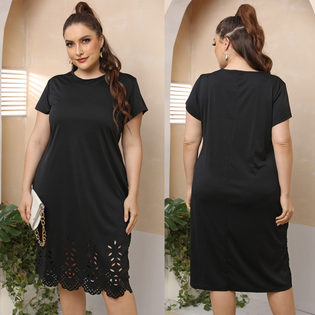 Damen elegantes Cut-Out Sommerkleid Drune