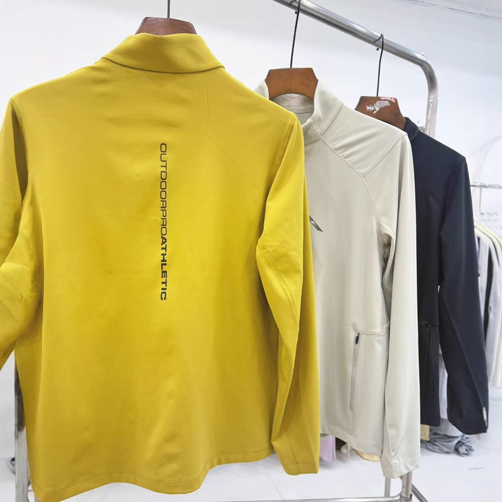Damen Funktionsjacke mit hohem Kragen und innovativem Reißverschluss Drune