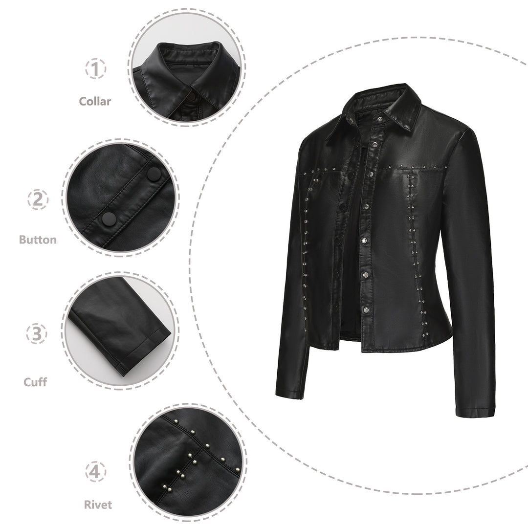 Damen Lederjacke Drune