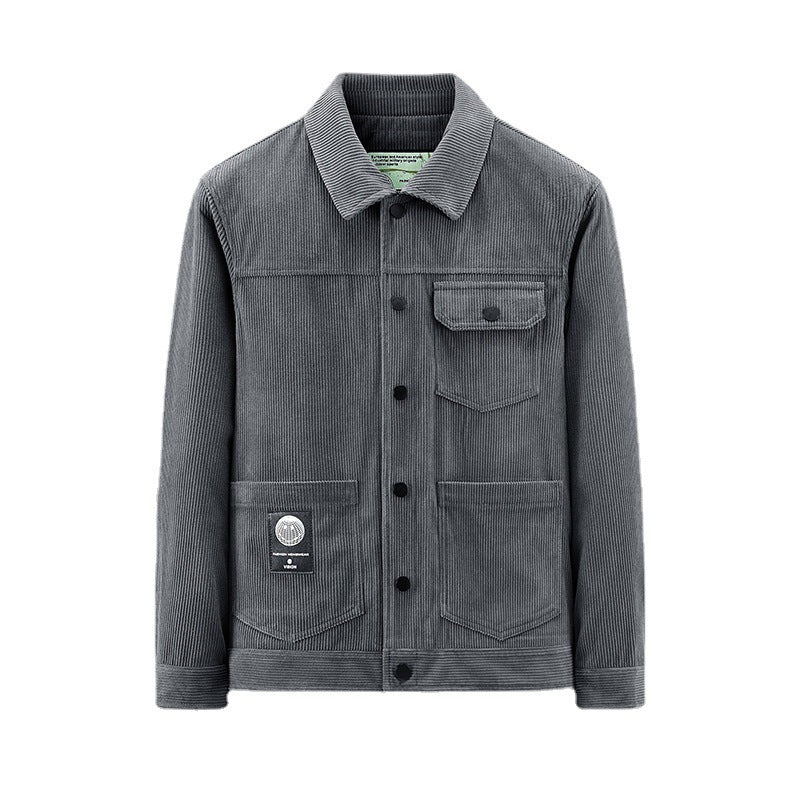 Herren Lässige Cordjacke mit praktischen Taschen Drune 1787797822