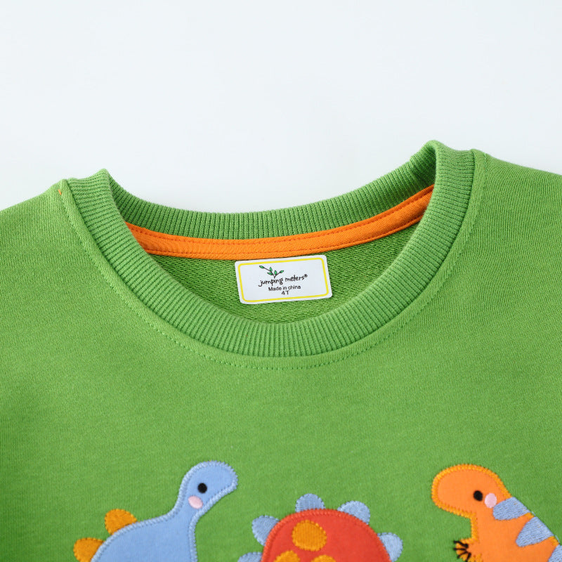 Kinder Sweater mit buntem Dinosaurier-Motiv Drune