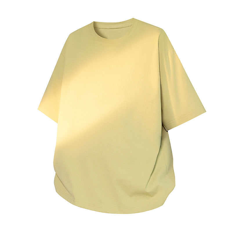 Herren Oversize-T‑Shirt aus schwerem Baumwolljersey mit weitem Schnitt und verstärktem Rundhals Drune
