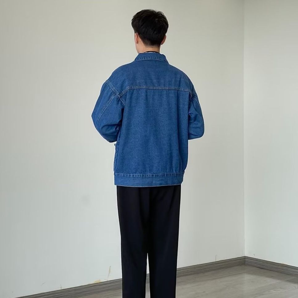 Herren Denim-Überjacke mit praktischen Taschen und klassischem Schnitt Drune