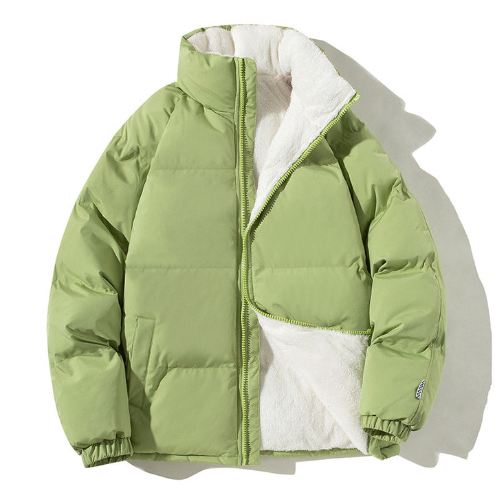 Damen gesteppte Thermo-Bomberjacke mit weichem Teddyfutter und hohem Stehkragen Drune