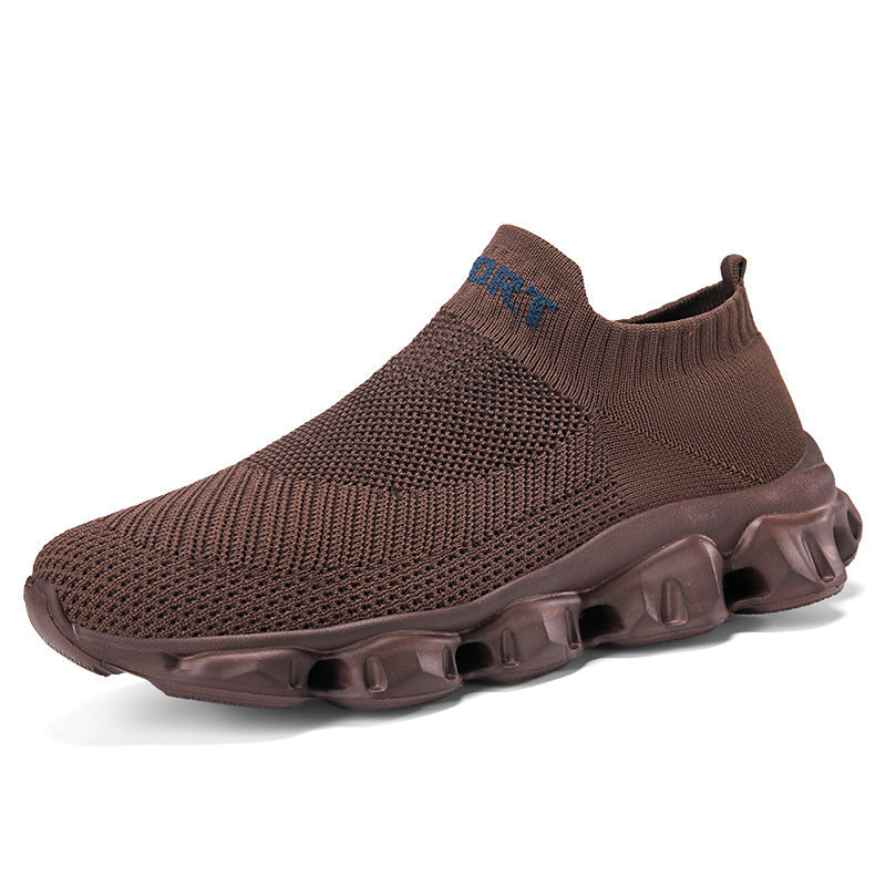 Unisex nan nahtloser Strick-Slip-On mit sockenähnlichem Schaft und skulpturierter Dämpfungssohle Drune