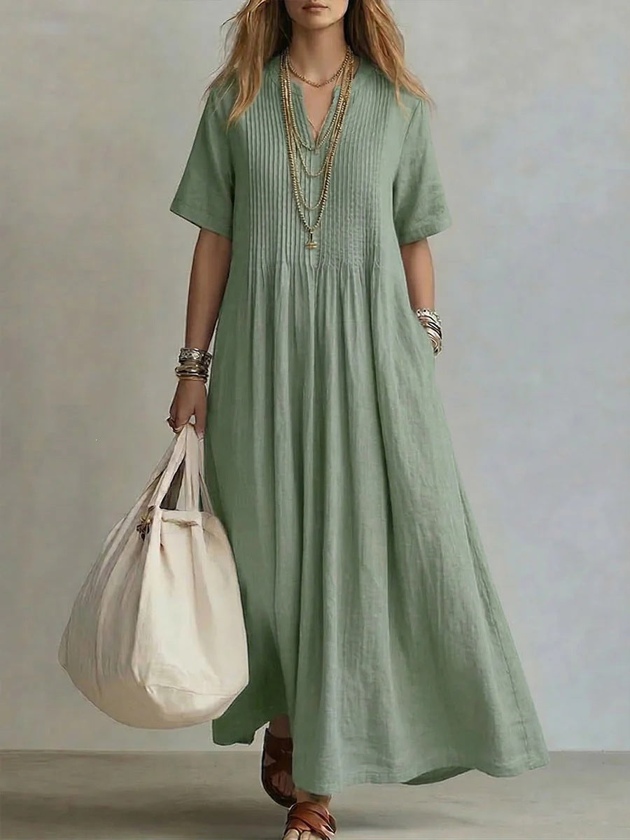 Damen Langes Sommerkleid Drune