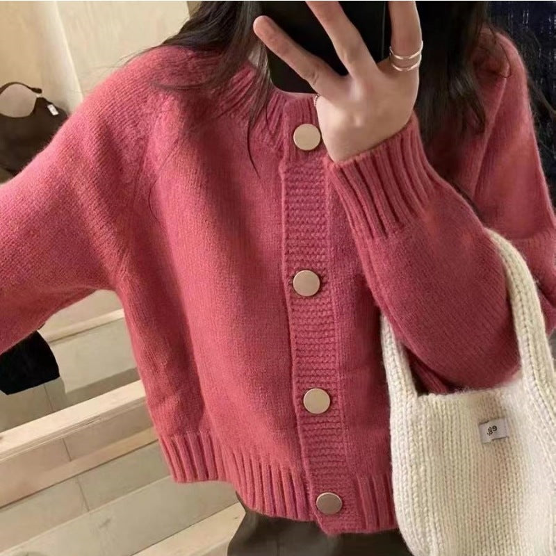 Damen Strickjacke mit Knopfdetails und lässigem Schnitt Drune