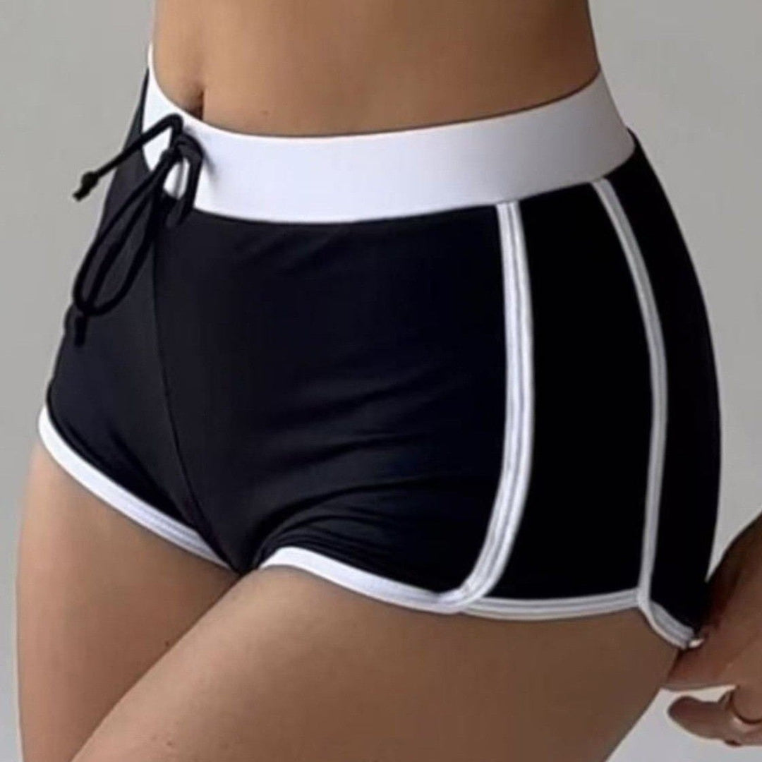 Damen Sportliches Bikini-Set mit hochgeschnittenem Höschen und modischem Haltertop Drune