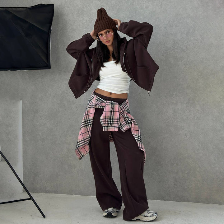 Damen Sportliches Lounge-Outfit mit weitem Schnitt Drune