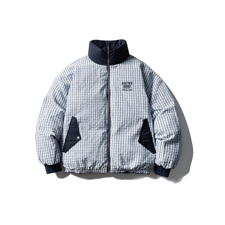 Herren Boxy-Pufferjacke mit hohem Stehkragen und minimalistischer Außenhülle Drune