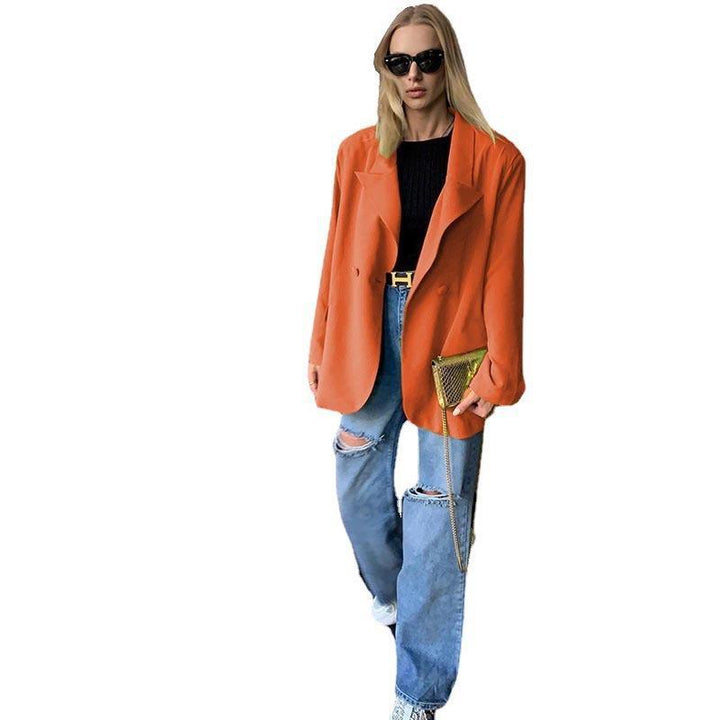 [Damen] Leichter Oversize-Strandblazer als lässiges Cover-Up mit fallendem Revers Drune