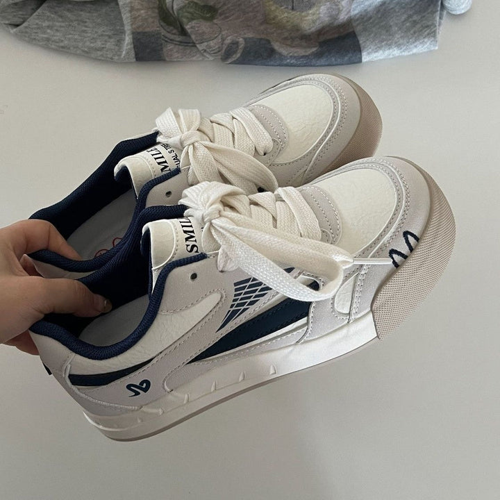 Damen Sportliche Sneaker mit atmungsaktiven Netzdetails Drune