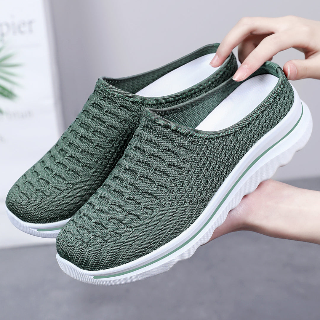 Damen nan nahtloser Komfort-Slipper mit gestricktem Obermaterial und dämpfender Profilsohle Drune
