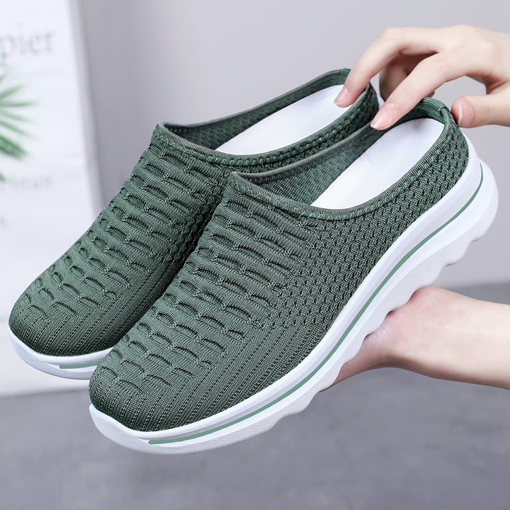 Damen nan nahtloser Komfort-Slipper mit gestricktem Obermaterial und dämpfender Profilsohle Drune