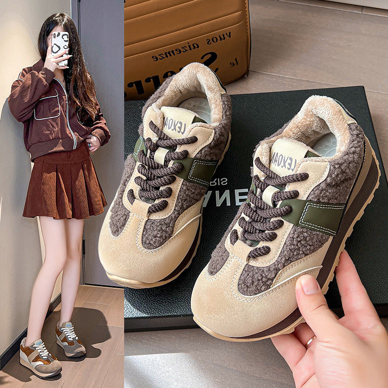 Damen Sneakers mit kuscheligem Futter und sportlichem Design Drune