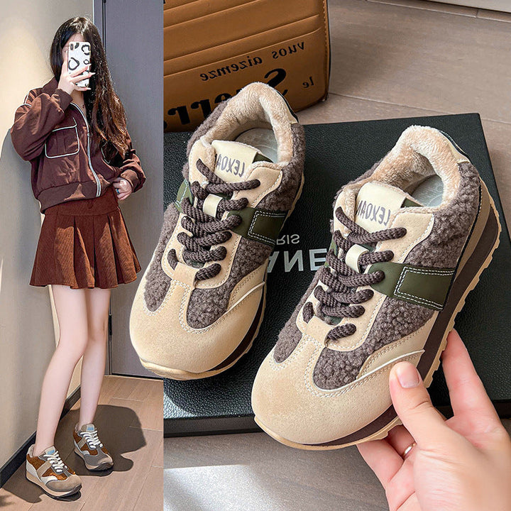 Damen Sneakers mit kuscheligem Futter und sportlichem Design Drune