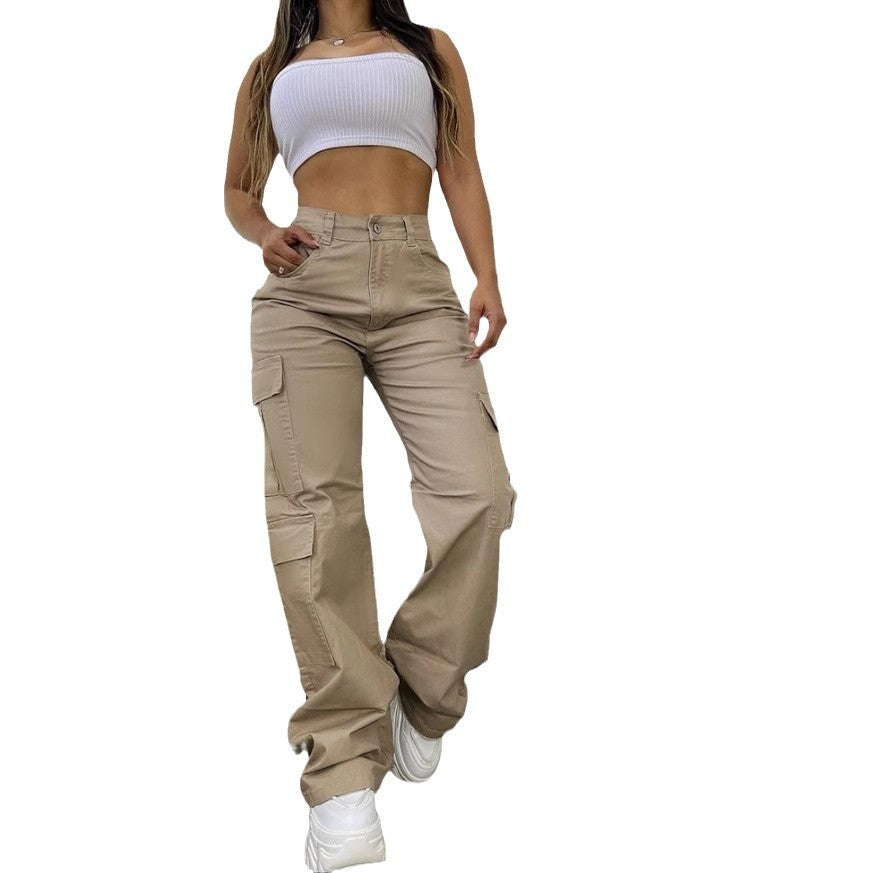Damen Cargo-Hose im lässigen Stil mit praktischen Taschen Drune