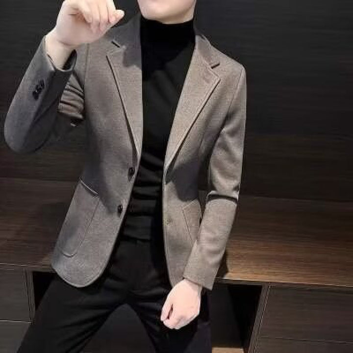 Herren Stylish Casual Blazer mit Klappkragen Drune