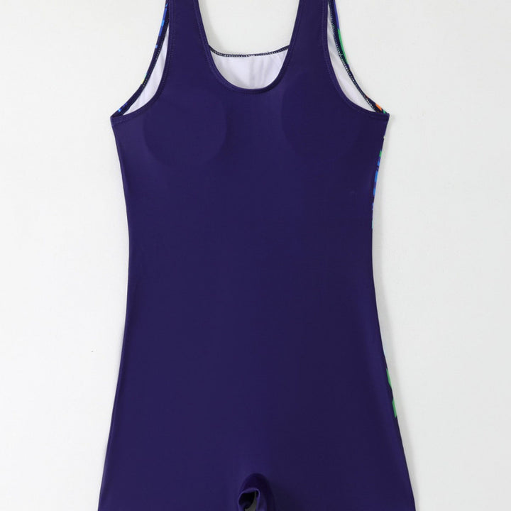 Damen Schwimmanzug mit sportlichem Schnitt und buntem Muster Drune