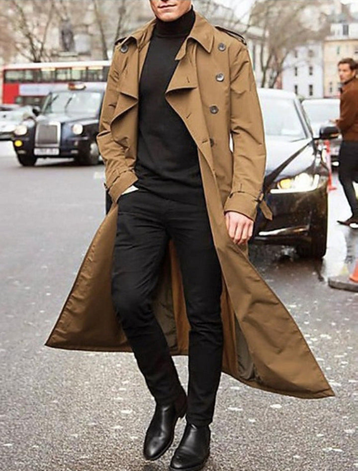 Herren klassischer Trenchcoat Drune