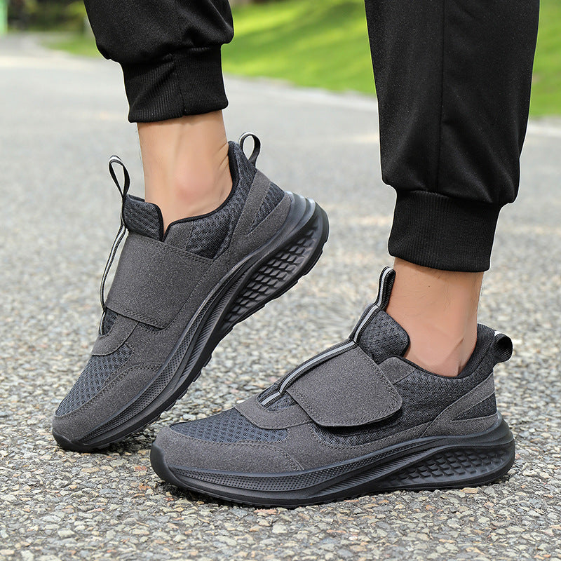 Herren nan urbaner Slip-On-Sneaker mit Klett-Frontverschluss, elastischem Zugsystem und mehrschichtiger Dämpfung Drune