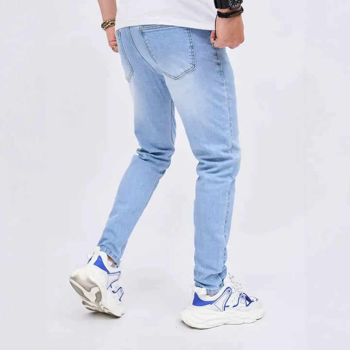 Herren Slim-Fit Denimhose Drune