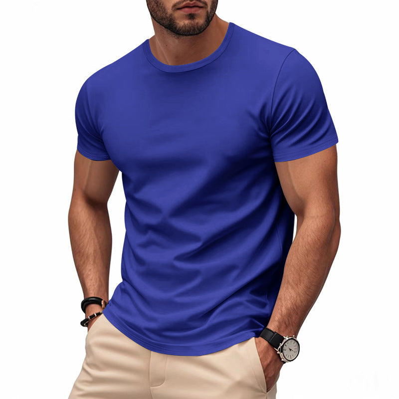 Herren nan leichtes Kurzarm-Funktionsshirt mit Rundhalsausschnitt schnelltrocknendem Stretchgewebe und flachen Nähten Drune