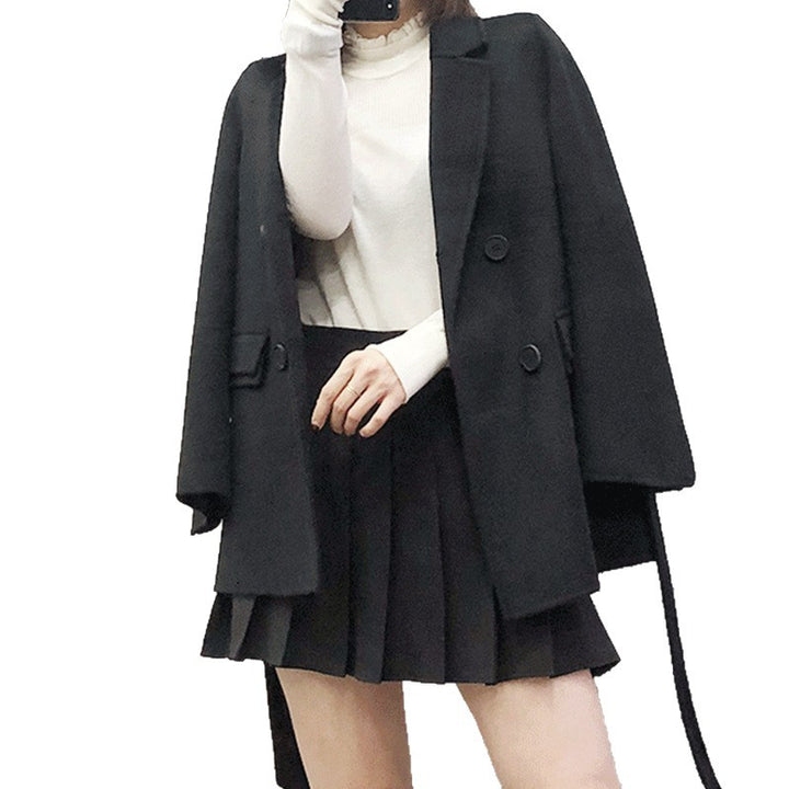 Damen zeitloser, doppelter Blazer mit Gürtel Drune