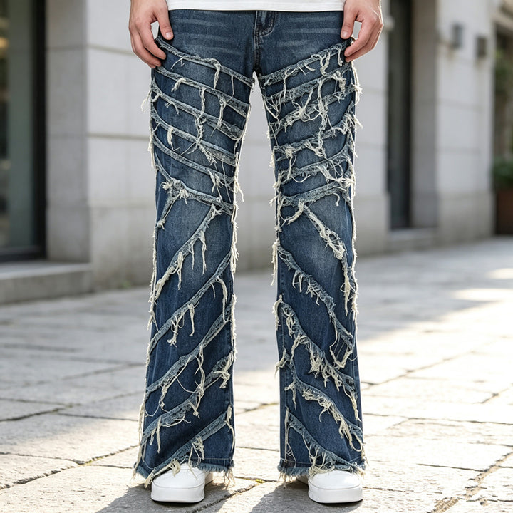 Damen Trendige Ripped Jeans Drune