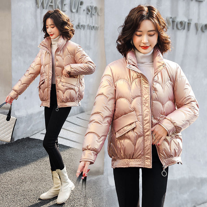Damen Modische und wattierte Steppjacke Drune
