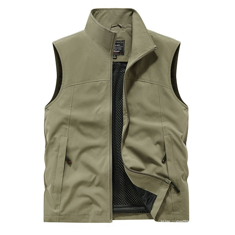 Herren Softshell-Weste mit Mesh-Innenfutter, windabweisend & Reißverschlusstaschen Drune