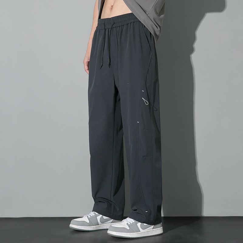 Herren Weite Relaxed-Cargo-Freizeithose mit Tunnelzugbund & Multifunktions‑Taschen Drune
