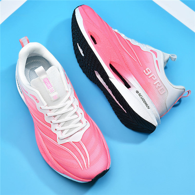 Unisex leichte Laufschuhe mit dämpfender Plattformsohle und atmungsaktivem Obermaterial Drune