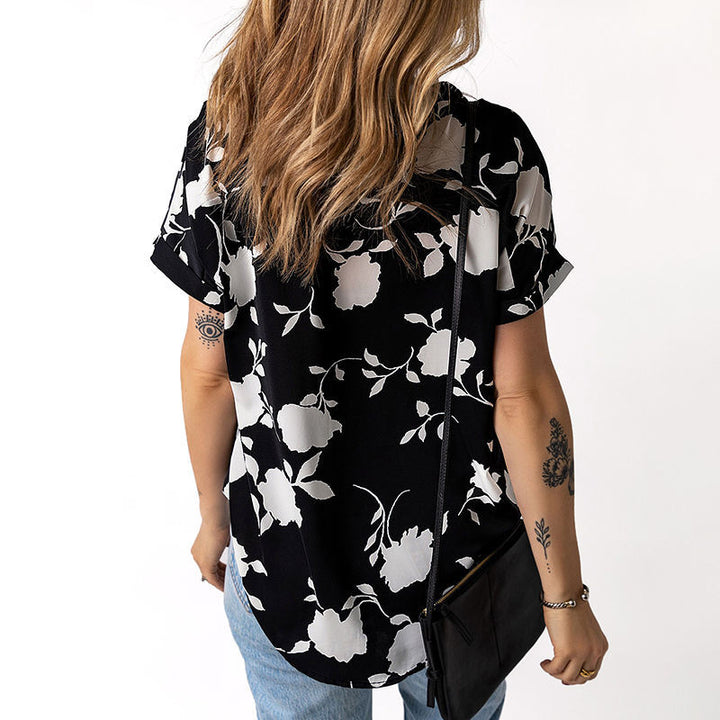Damen Bluse mit floralem Design Drune