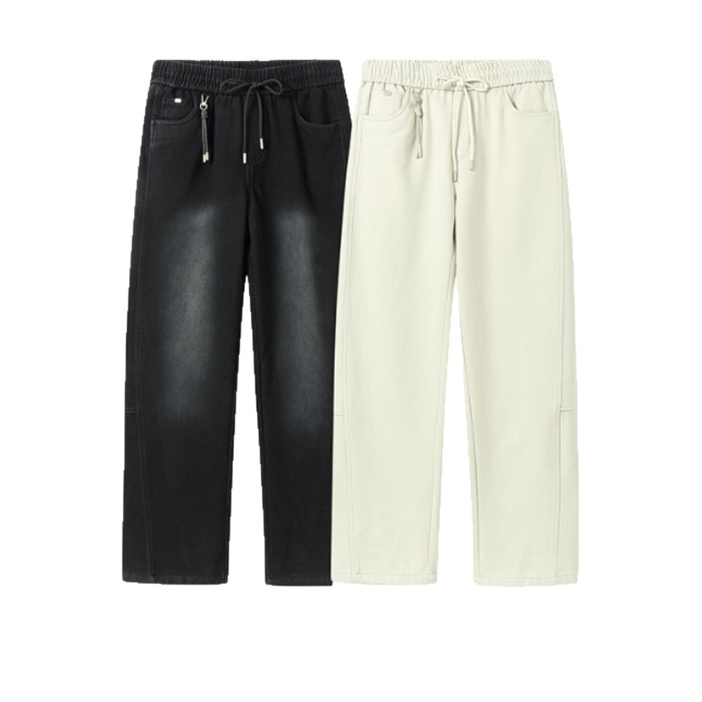 Damen Locker geschnittene Sweathose mit elastischem Bund und Kordelzug Drune
