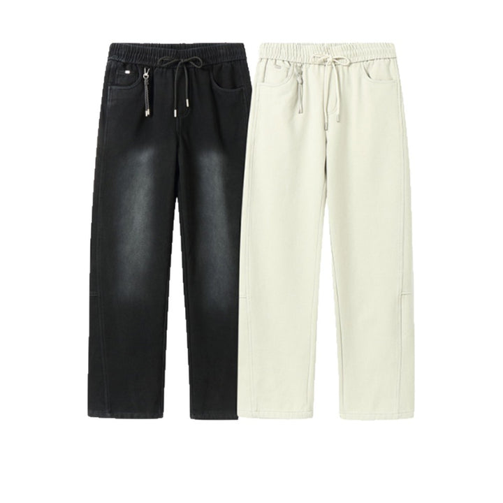 Damen Locker geschnittene Sweathose mit elastischem Bund und Kordelzug Drune