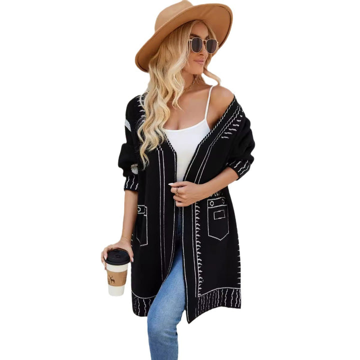 Damen Strickjacke mit markantem Design und lässigem Schnitt Drune