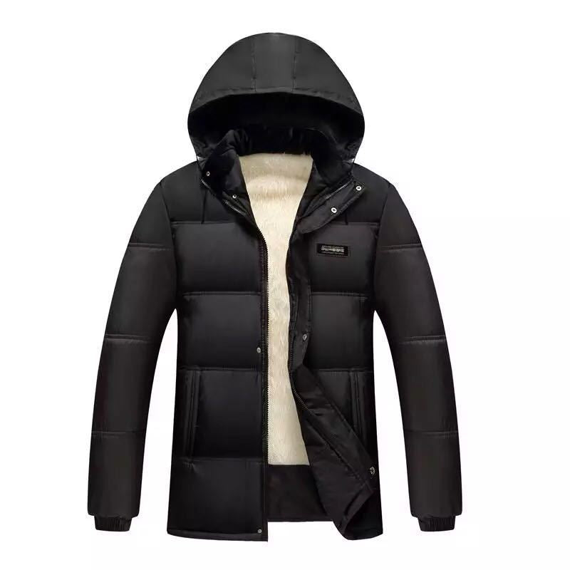 Herren gesteppte Winterjacke mit hochschließendem Kragen und isolierendem Futter Drune