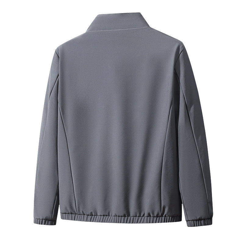Herren moderner Komfort-Blouson mit innen kariertem Futter, verdecktem Zweiwege-Reißverschluss und elastischen Ärmelbündchen Drune