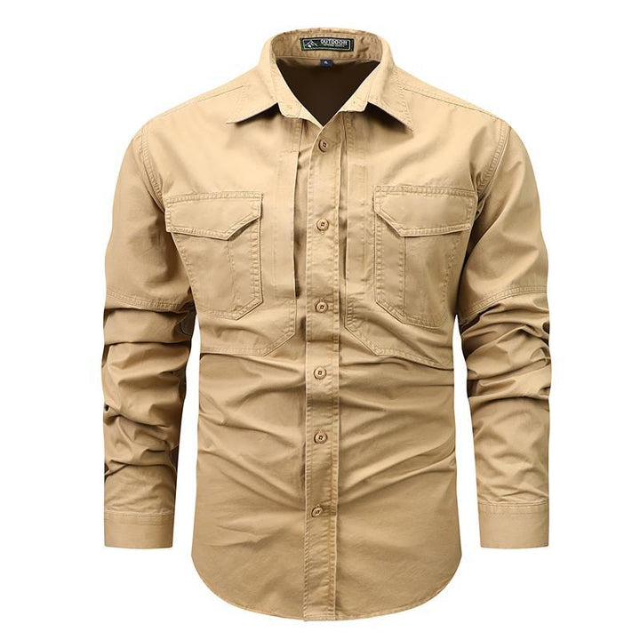 Herren Multifunktionales Outdoor-Hemd mit praktischen Taschen