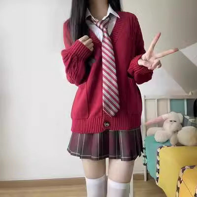 Damen Strickjacke mit Puffärmeln und Taschen Drune