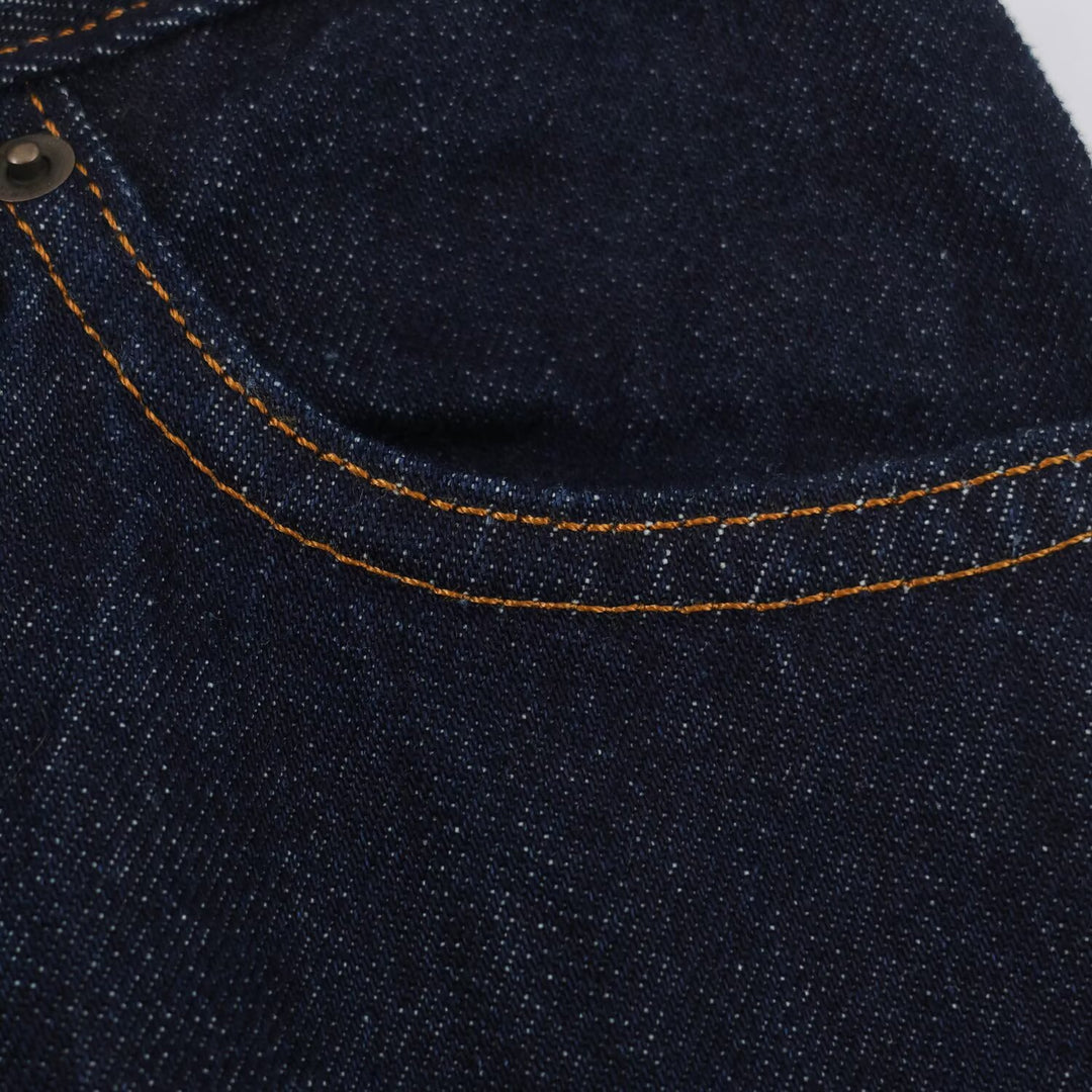 Damen Highwaist Relaxed Tapered Jeans mit konischem Bein Drune