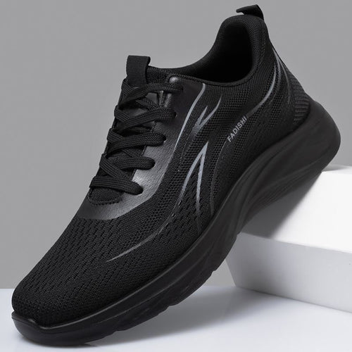 Herren Atmungsaktive Strick-Laufschuhe mit Komfortdämpfung und rutschfester Sohle Drune